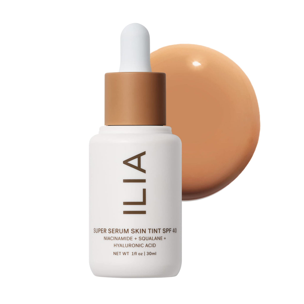 ILIA front bottle showing Kokkini ST12 with clean design and hydration benefit