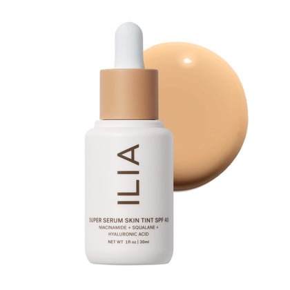 ILIA front packaging showing Diaz ST7 shade and mineral SPF benefit