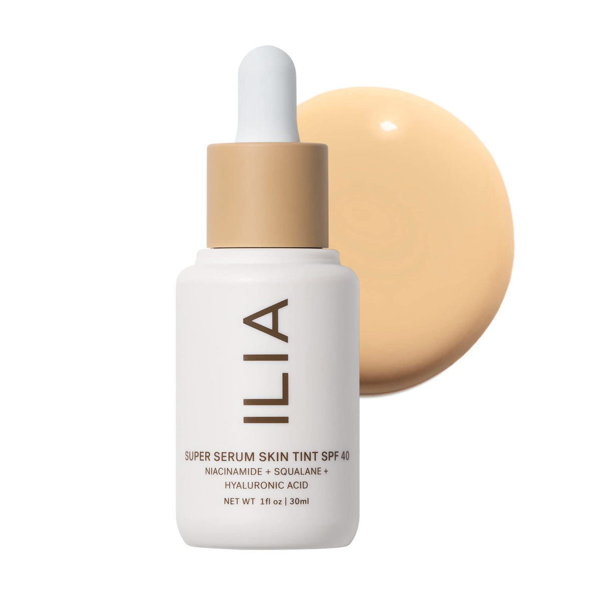ILIA front packaging displaying Formosa ST4 and SPF 40, shows convenience