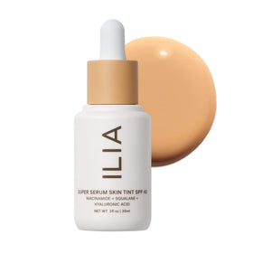 ILIA front tube showing product branding and compact travel-friendly packaging