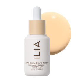 ILIA front packaging showing bottle and SPF benefit