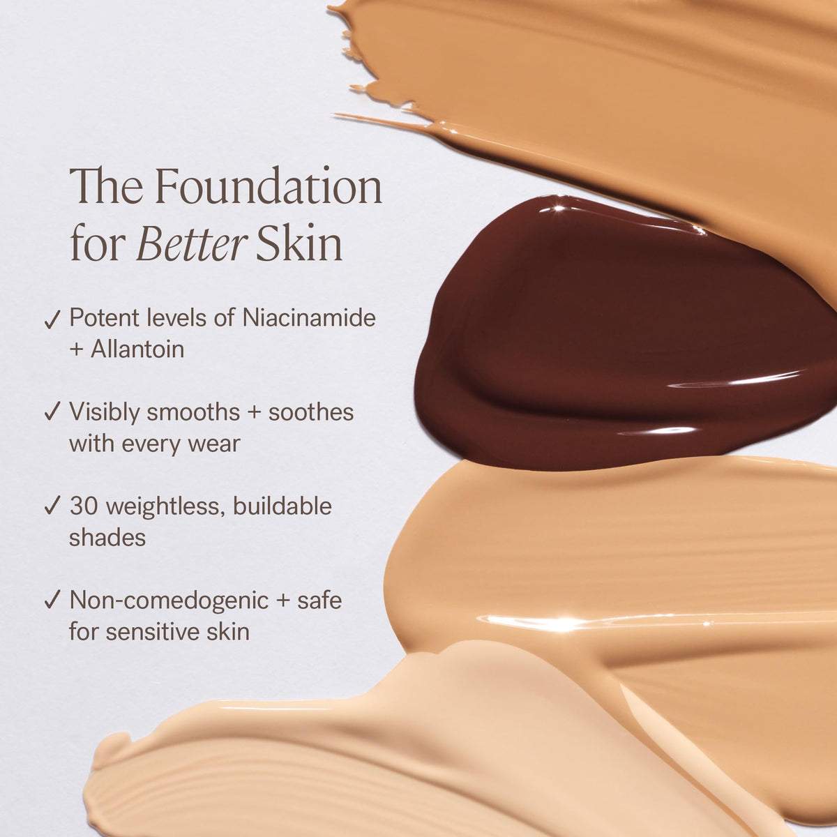 ILIA application with sponge showing seamless blending and buildable coverage