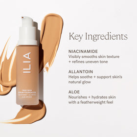 ILIA ingredient highlight niacinamide showcasing soothing benefit for skin tone