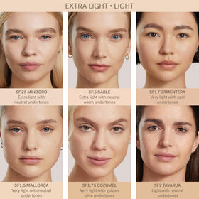 ILIA texture closeup highlighting lightweight serum finish for comfortable wear