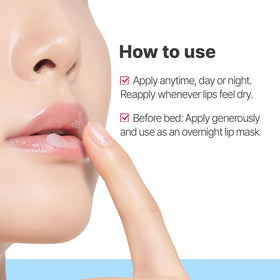 Illiyoon before and after lips comparison, visualizes smoother, softer lip texture