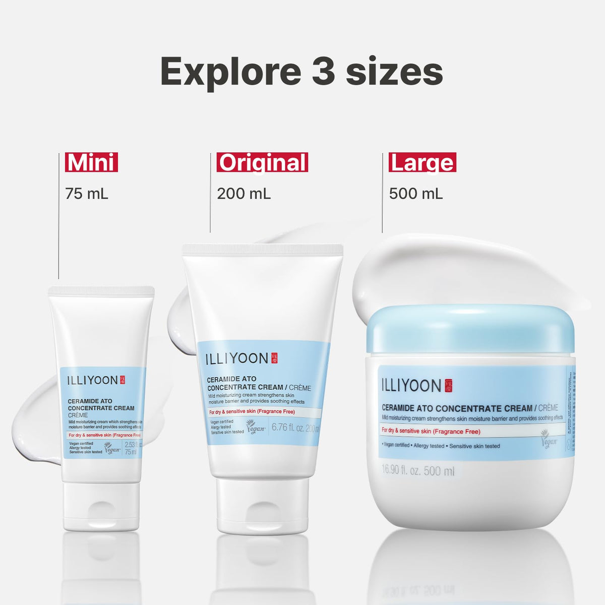 Graphic of ceramide ingredients with Illiyoon emphasizing barrier-repair benefit
