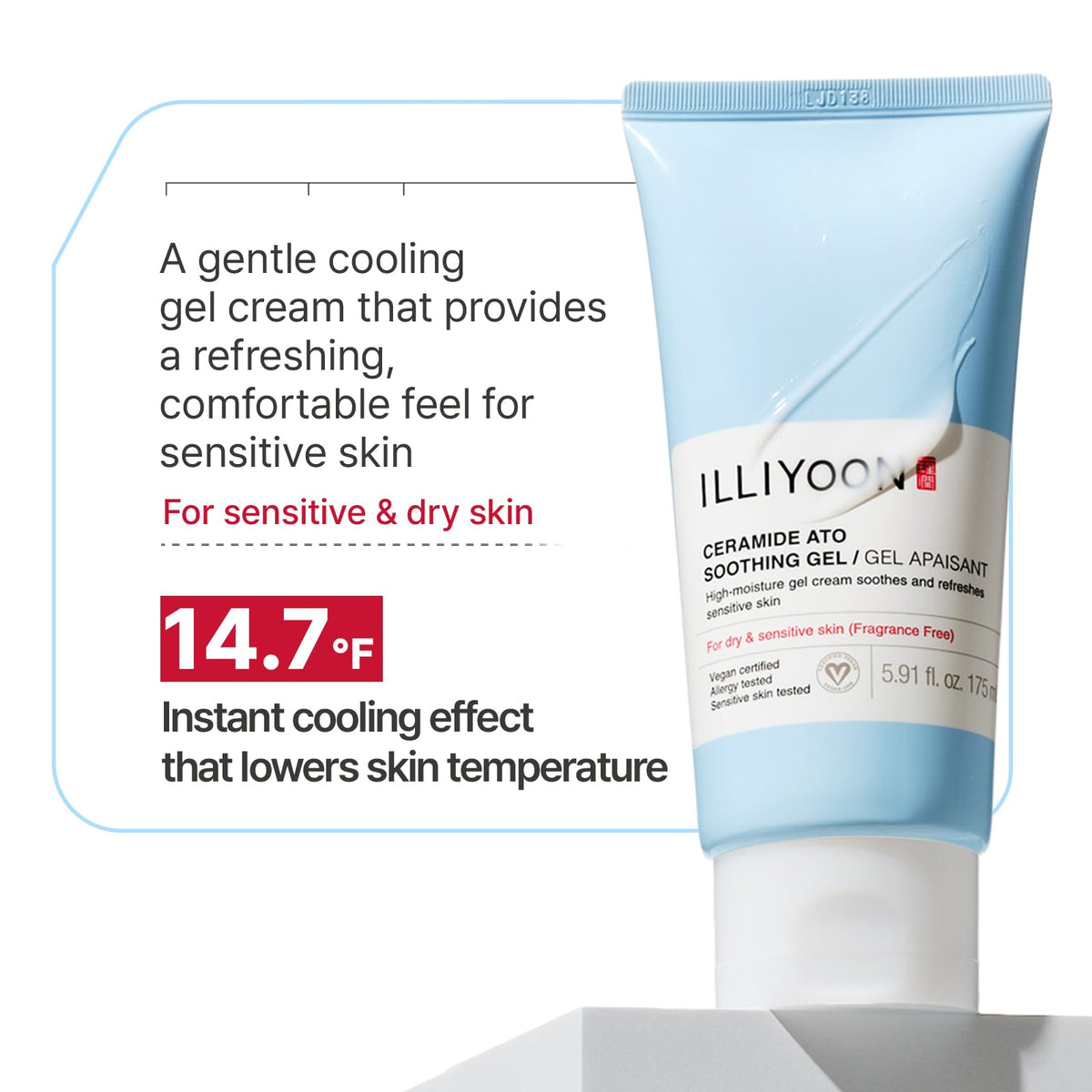 illiyoon closeup label highlighting ceramide and amino acid benefits