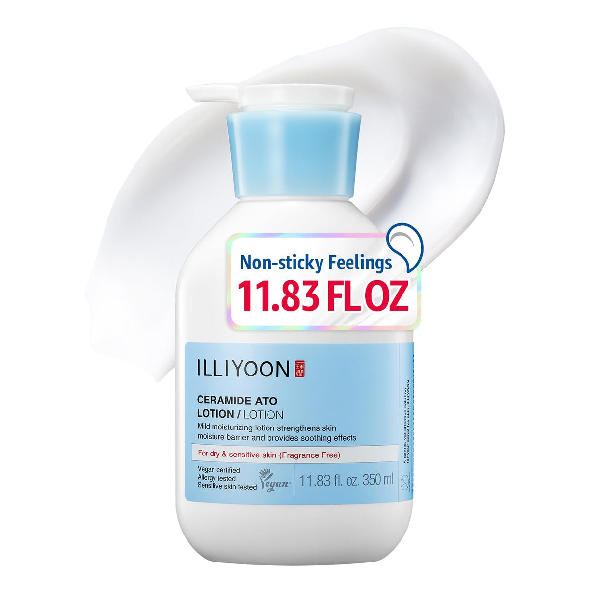 Illiyoon front package showing ceramide lotion and benefits