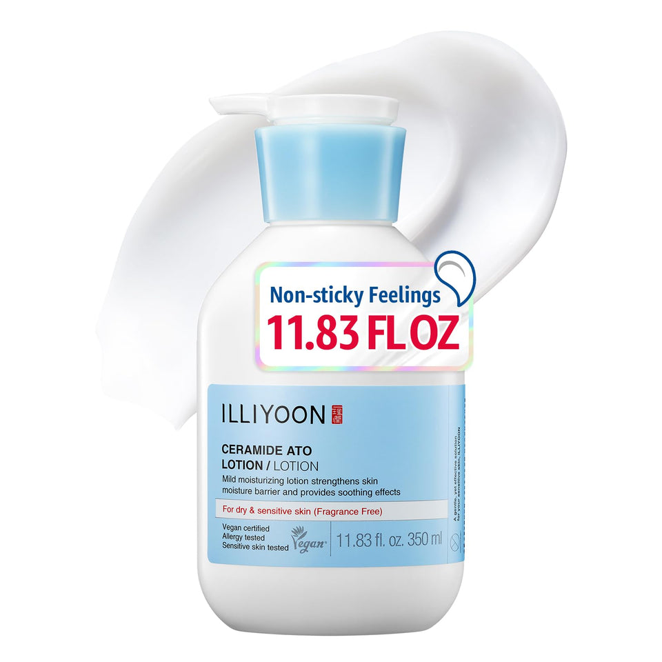 Illiyoon front package showing ceramide lotion and benefits