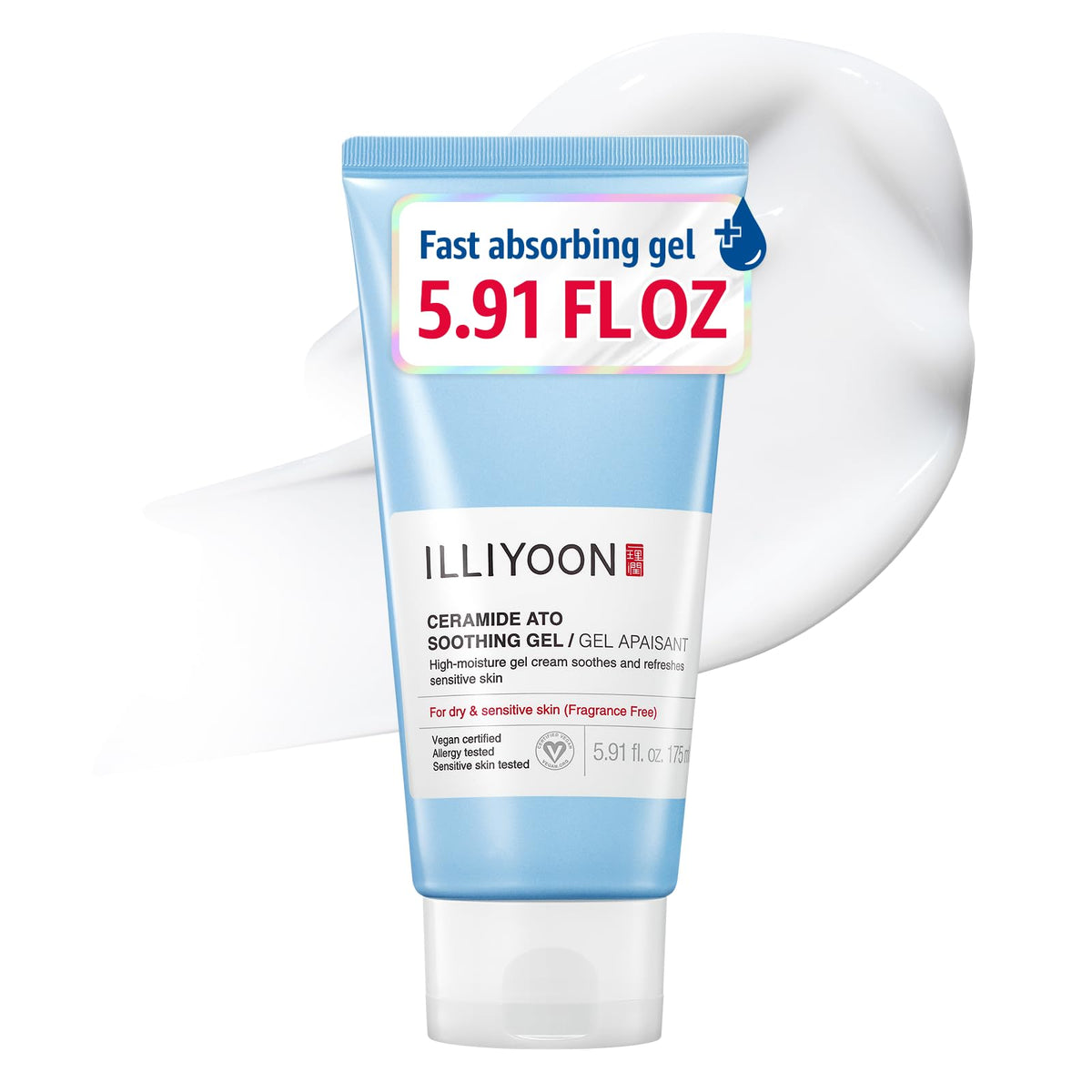 illiyoon front packaging showing 175ml jar and gentle moisturizing benefit