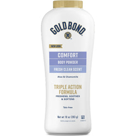 Illuminations Gold Bond front packaging showing 10 oz bottle and clean look