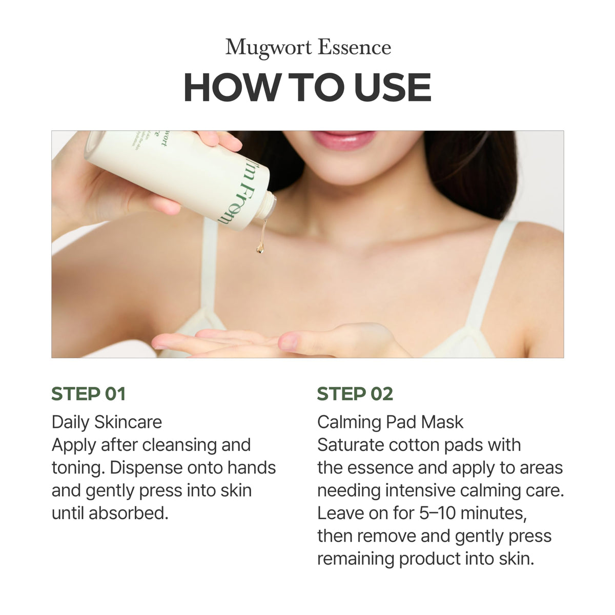 I’m From essence absorbing into skin demonstrating quick feel