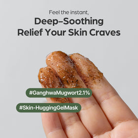 I'm from rinsing mask from skin to show easy, non-drying removal
