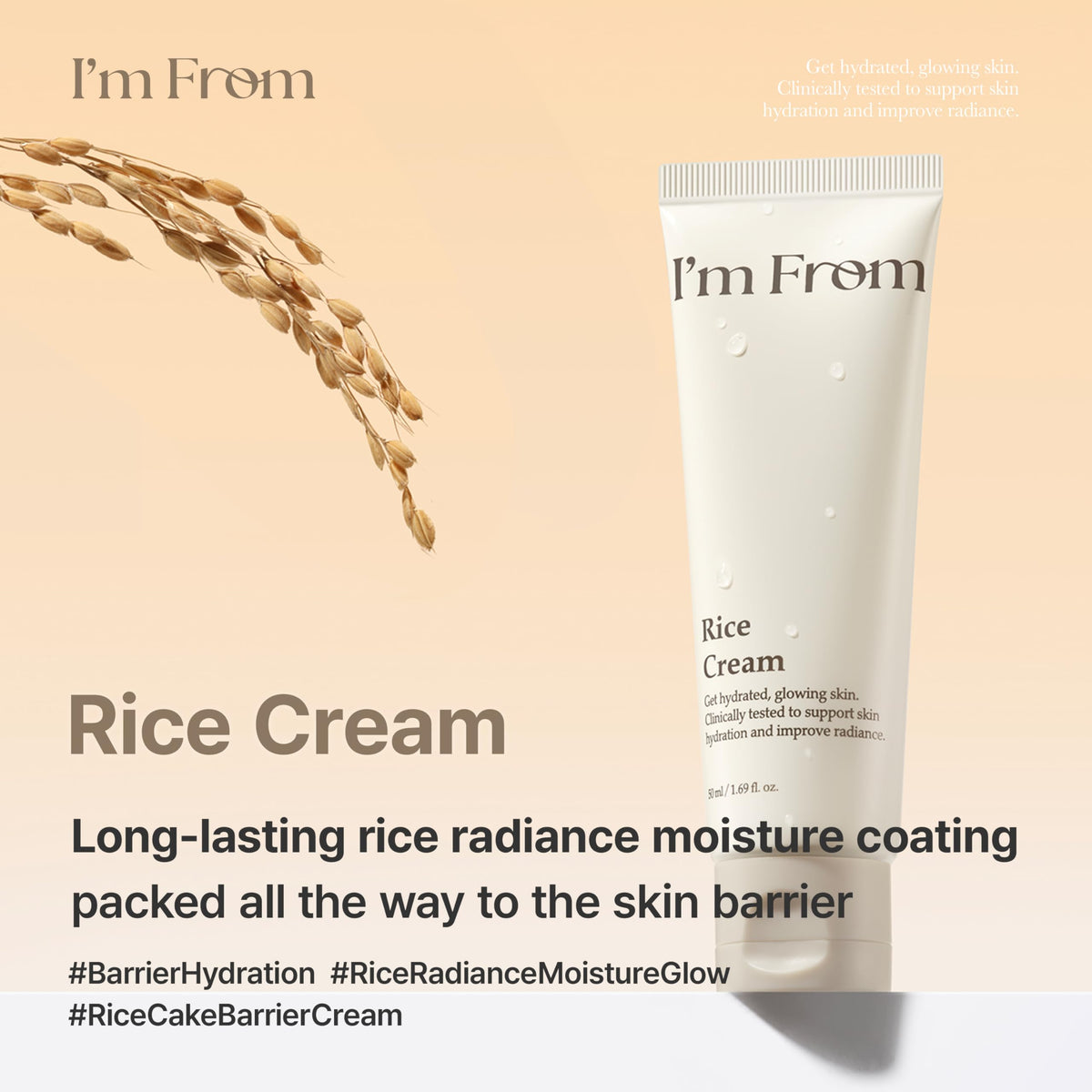 I'm from open jar revealing soft cream that provides lasting moisture