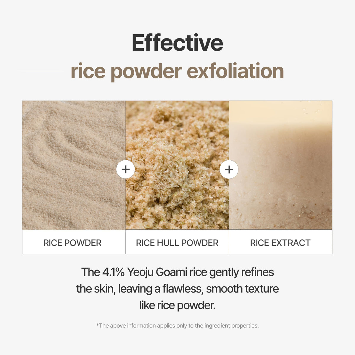 I'm From Rice Mask label close-up noting rice-derived nourishing benefits