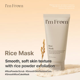 I'm From Rice Mask with Yeoju rice highlighting natural ingredient benefits