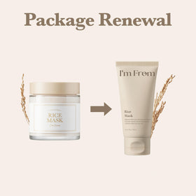 I'm From Rice Mask creamy texture close-up illustrating gentle exfoliation