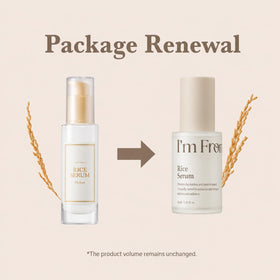 I'm From rice serum dispensing texture from pump for lightweight hydration