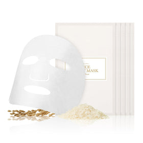 I'm from front packaging showing rice sheet mask pack, clear product ID and benefit