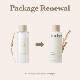 I'm from rice toner milky texture closeup illustrating lightweight hydration