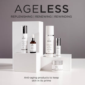 IMAGE Skincare AGELESS packed in a travel kit emphasizing portability and convenience