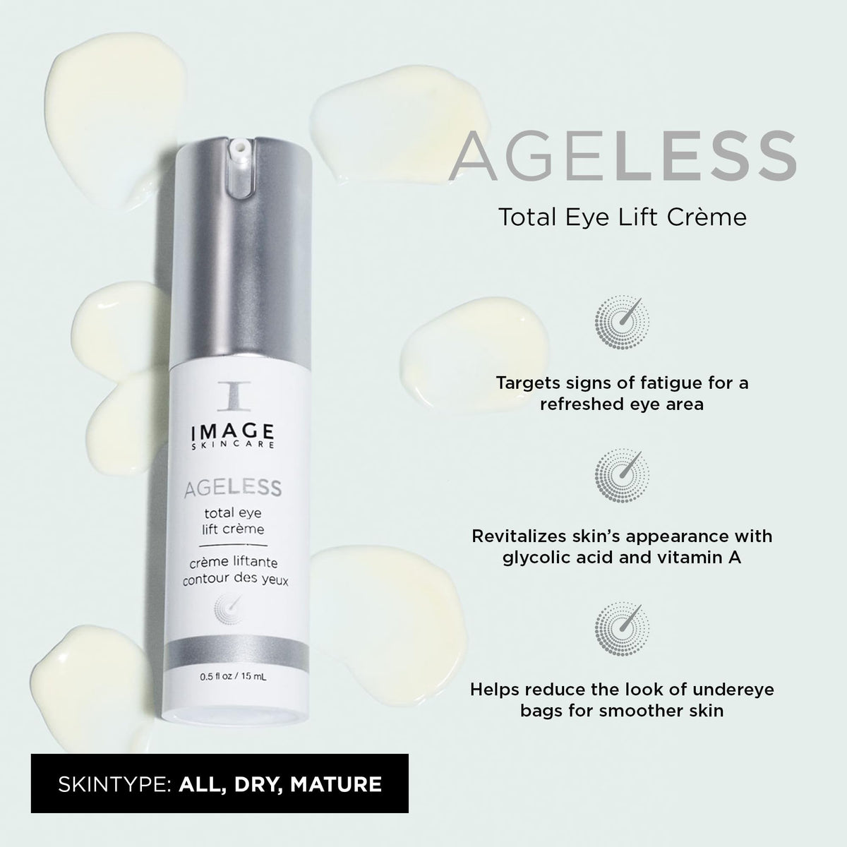 IMAGE Skincare AGELESS texture close-up showing creamy consistency for smooth application