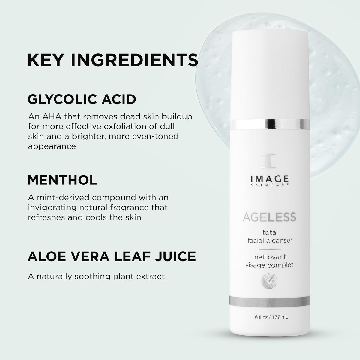 IMAGE Skincare cleanser in use washing face to unclog pores and refresh