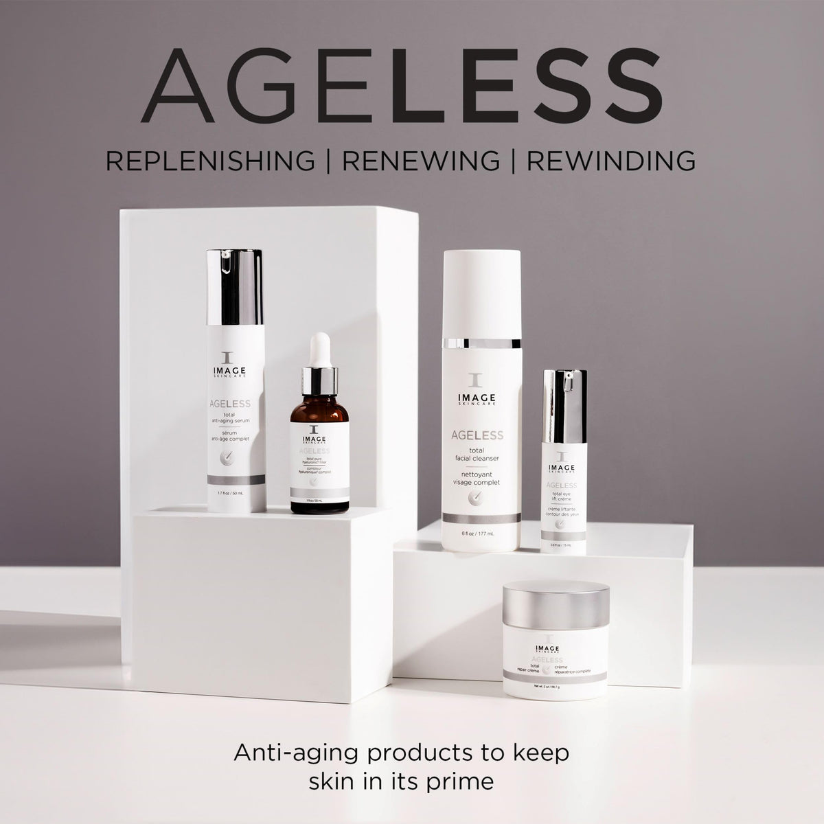 IMAGE Skincare AGELESS masque on bathroom counter in lifestyle scene suggesting spa treatment