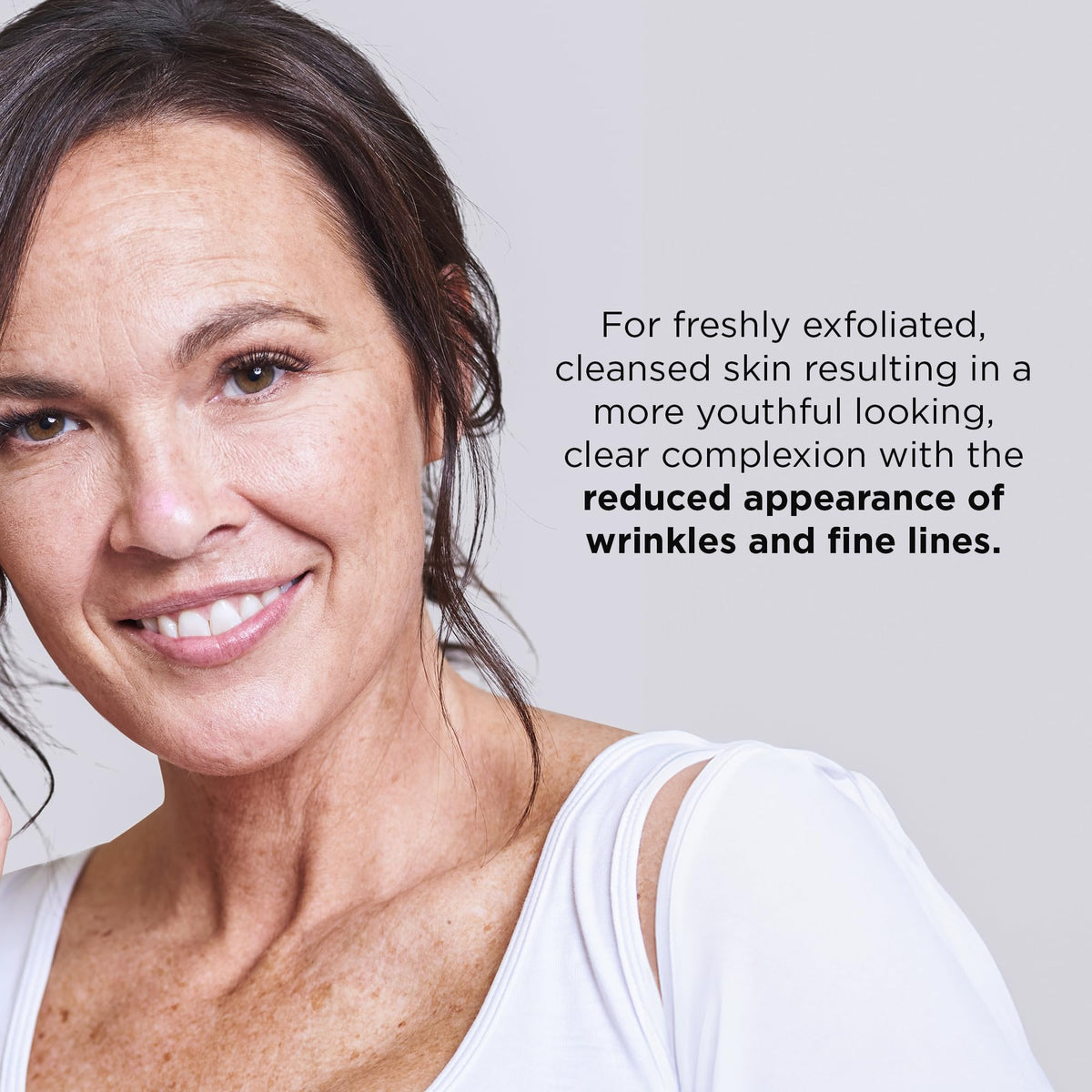 IMAGE Skincare foaming texture close-up showing gentle exfoliation action
