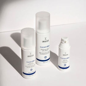 IMAGE Skincare flatlay with complementary products for an oil-control routine