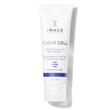 IMAGE Skincare front packaging showing CLEAR CELL cleanser, clear labeling and size