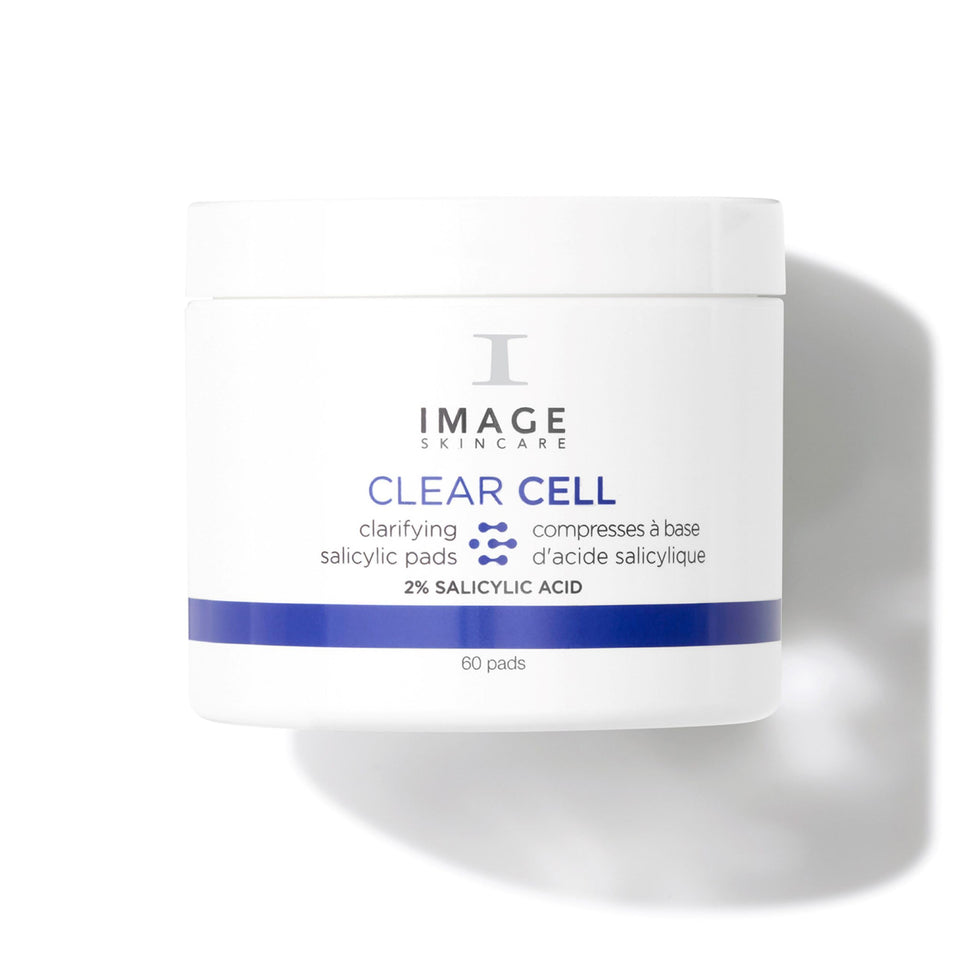 IMAGE Skincare front packaging showing 60-pad tub for quick use and clarity