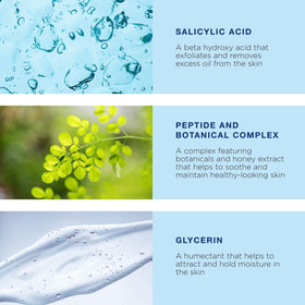 IMAGE Skincare ingredient label highlighting salicylic acid and botanicals