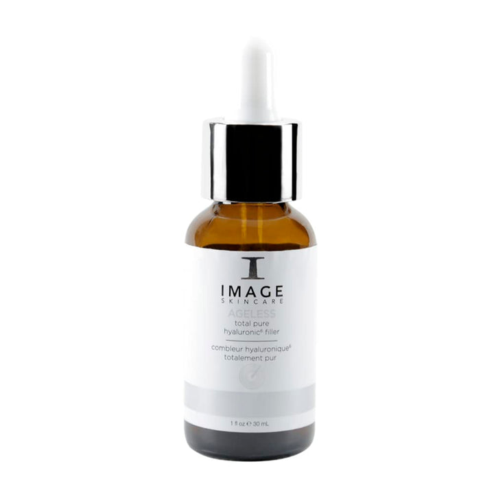 IMAGE Skincare front packaging showing elegant serum bottle and label benefits