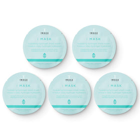 IMAGE Skincare front packaging showing five hydrating hydrogel sheets and benefits