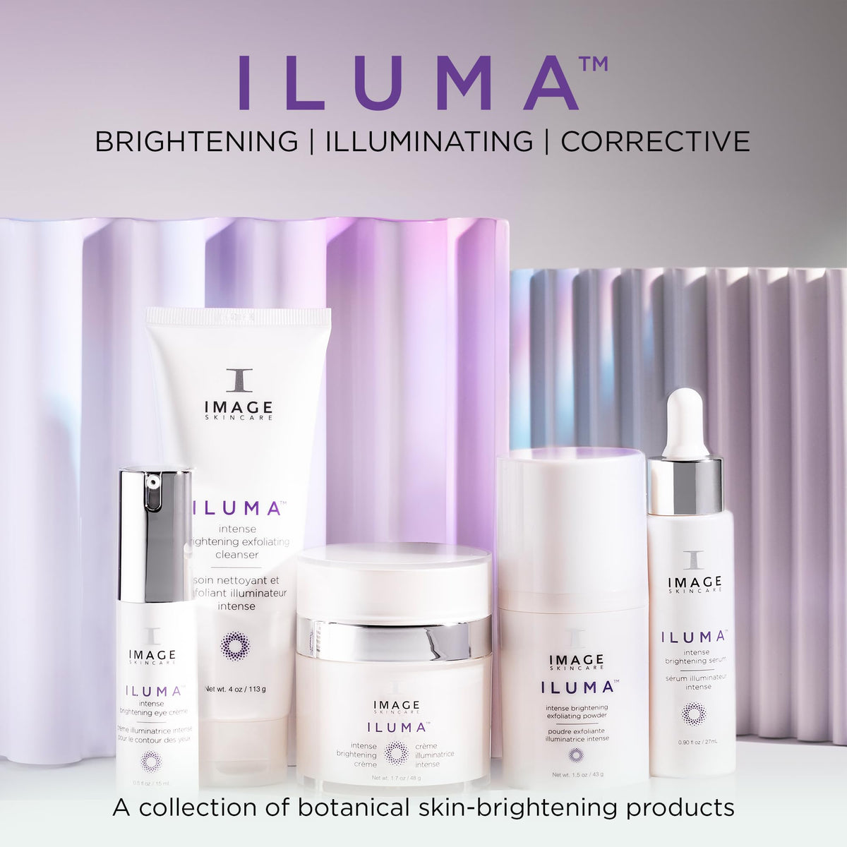 IMAGE Skincare ILUMA placed on bathroom vanity suggesting daily routine benefit