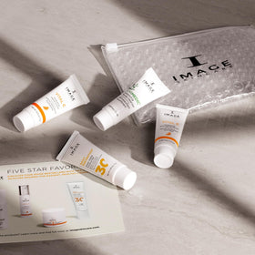 IMAGE Skincare product label close-up showing ingredient details and professional formulation