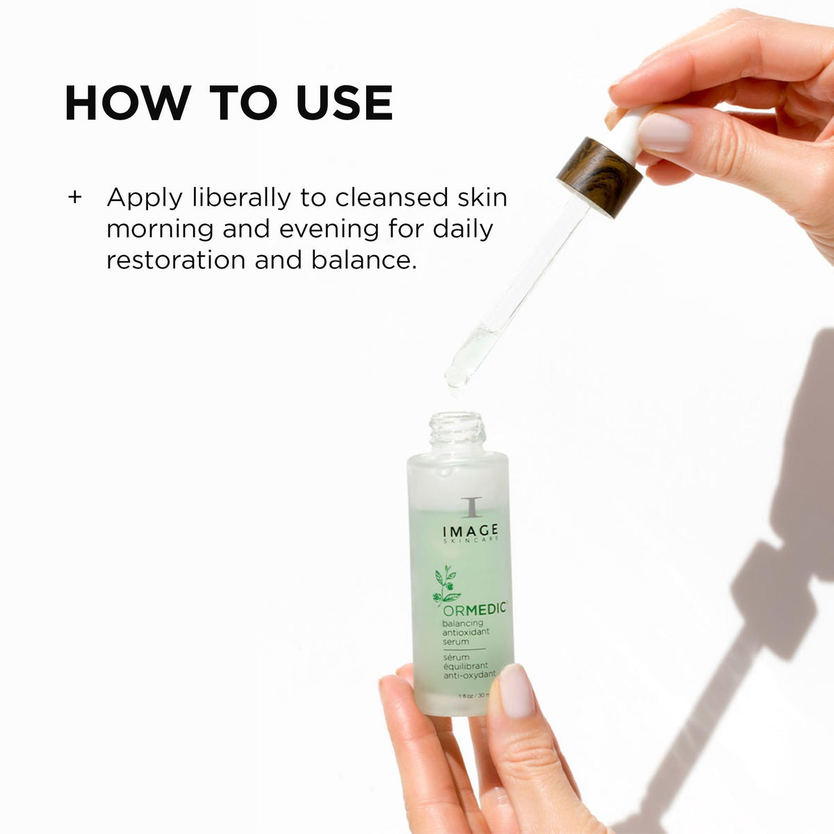 IMAGE Skincare label close-up highlighting organic ingredients and ingredient transparency benefit