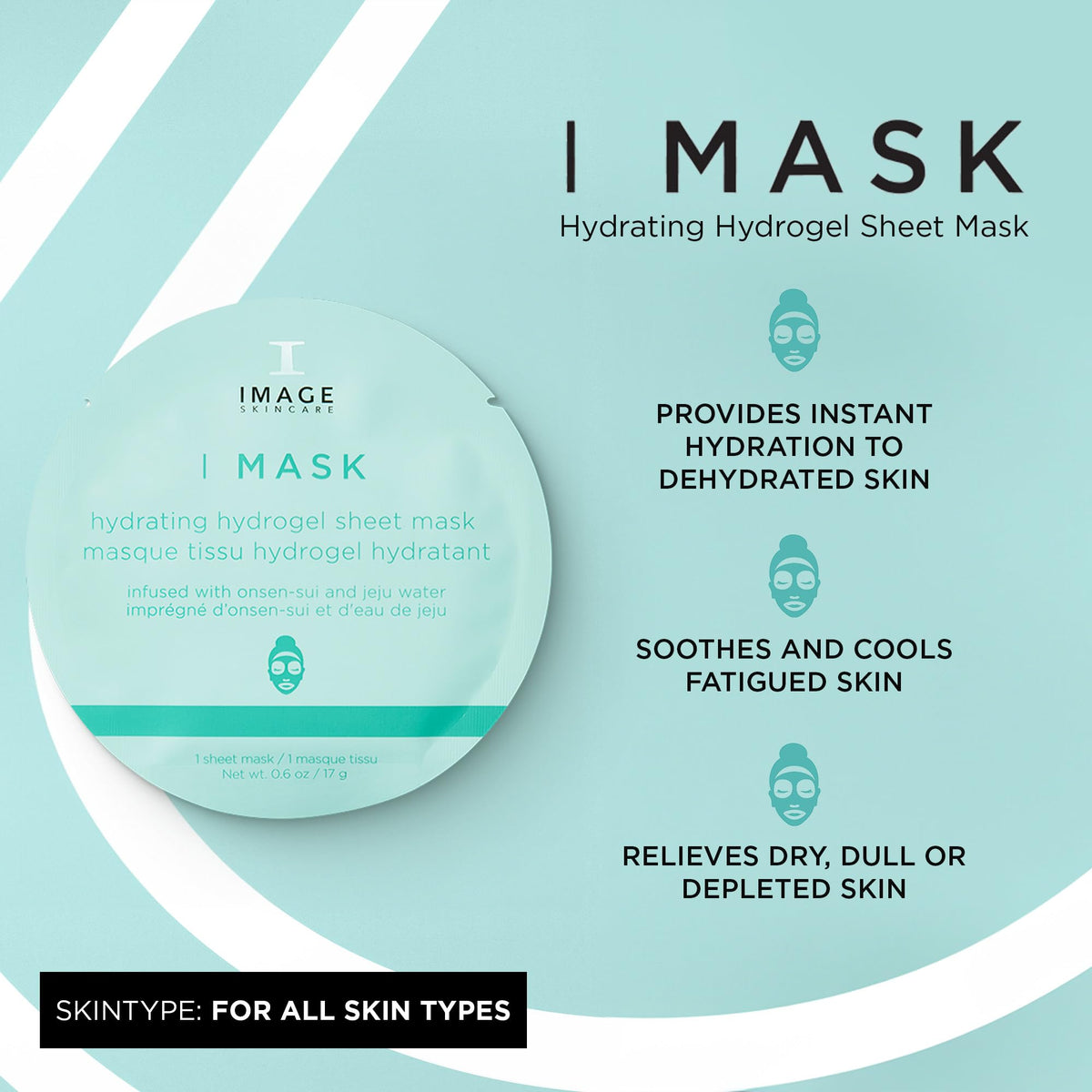 IMAGE Skincare close-up hydrogel sheet texture highlighting hydration delivery