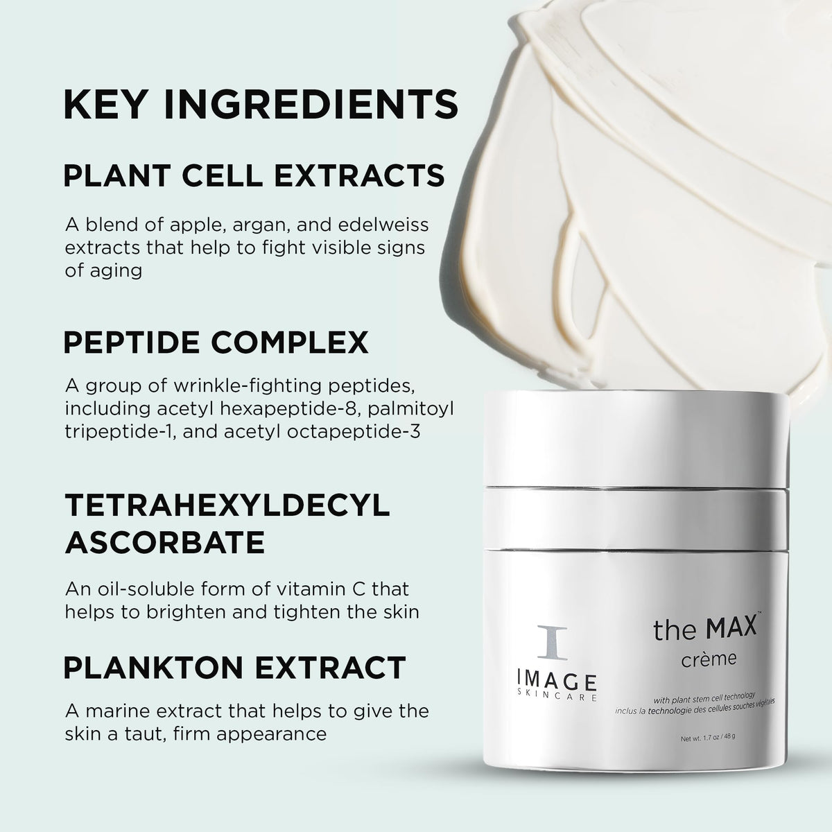IMAGE Skincare MAX Crème applied in a nighttime routine demonstrating nightly nourishment