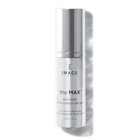 IMAGE Skincare MAX Eye Crème front view shows compact tube for convenient targeted treatment