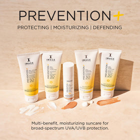 IMAGE Skincare swatches on varied skin tones proving no white cast and natural look
