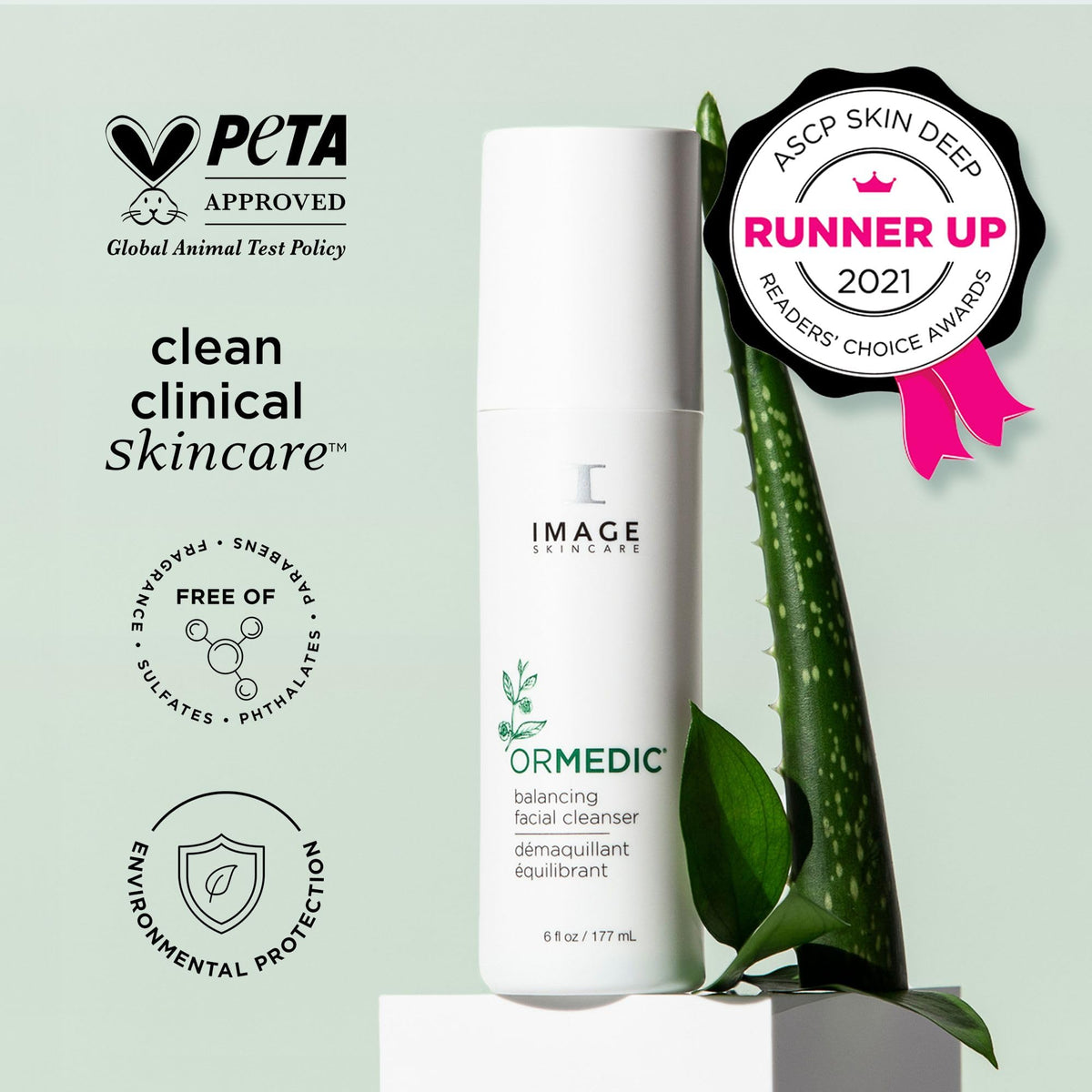 IMAGE Skincare gel texture close-up showing lightweight hydration
