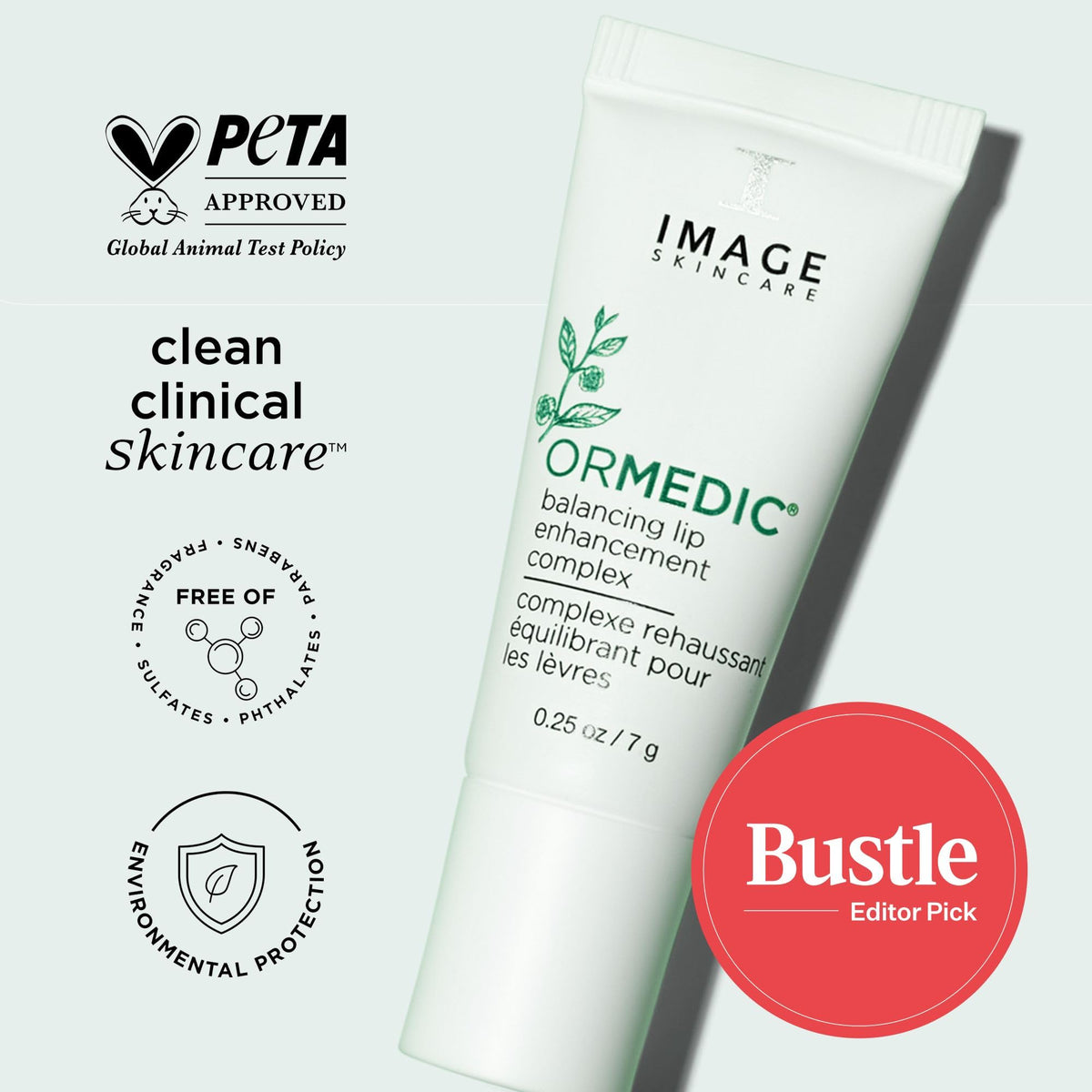 IMAGE Skincare application on lips displaying instant glossy hydration and improved appearance