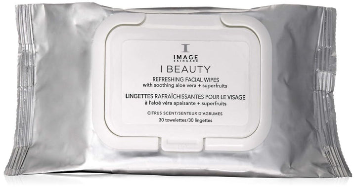 IMAGE Skincare pack front showing branding and resealable closure for convenient hydration