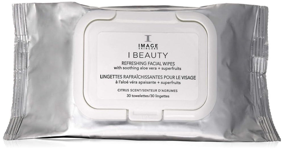IMAGE Skincare pack front showing branding and resealable closure for convenient hydration