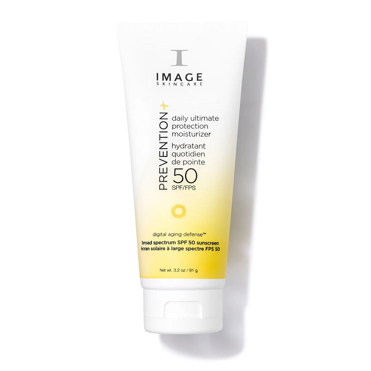 IMAGE Skincare front packaging showing SPF 50 moisturizer and branding for confident protection