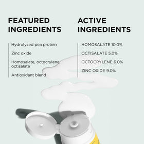 IMAGE Skincare product label with active ingredients and clear SPF information for informed use