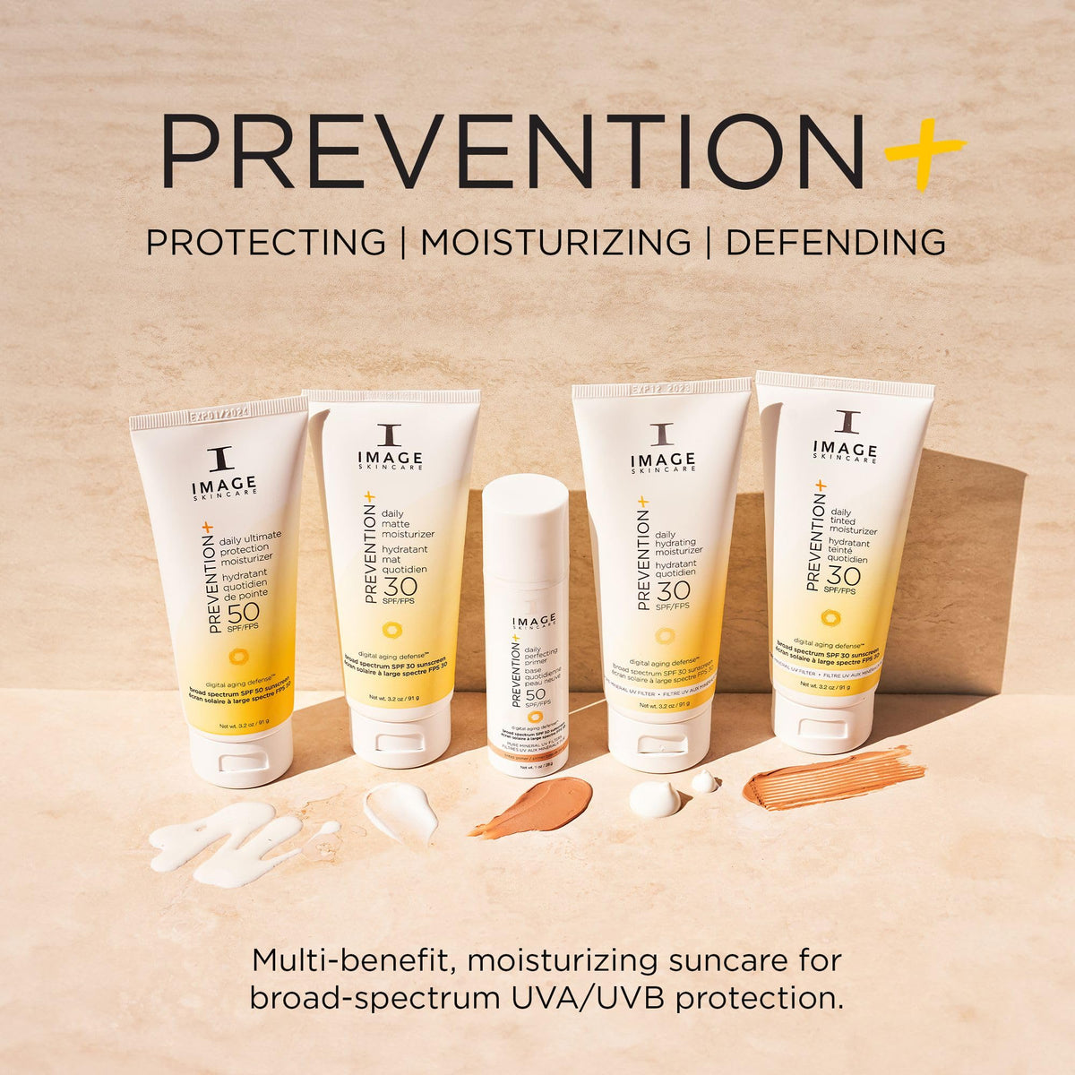 IMAGE Skincare in outdoor setting showing sunscreen use during activities for reliable defense