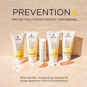 IMAGE Skincare in outdoor setting showing sunscreen use during activities for reliable defense